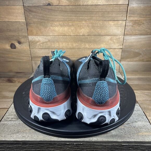 Nike Womens Size 9 React Element 55 SE Safari Pack Anthracite Running CD2153-001 - Picture 4 of 10